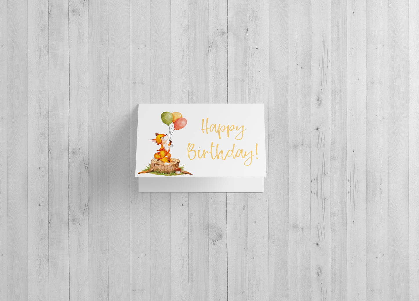 Fox Birthday - Includes 25 cards