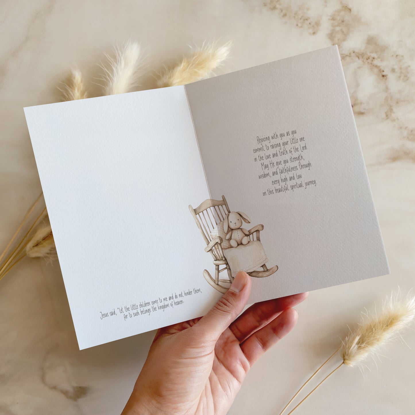 Jesus Loves the Little Children - Single 5x7 Card