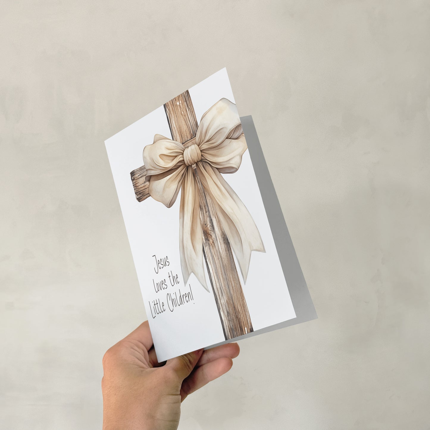 Jesus Loves the Little Children - Single 5x7 Card