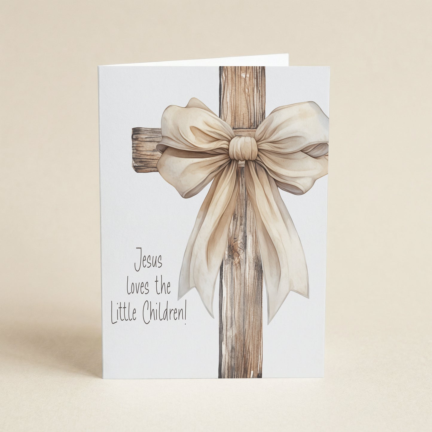 Jesus Loves the Little Children - Single 5x7 Card