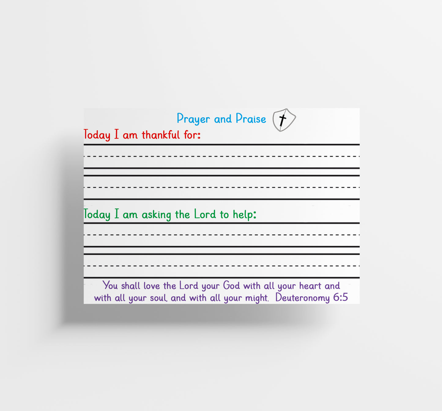 Kid Prayer & Praise Cards - set of 50