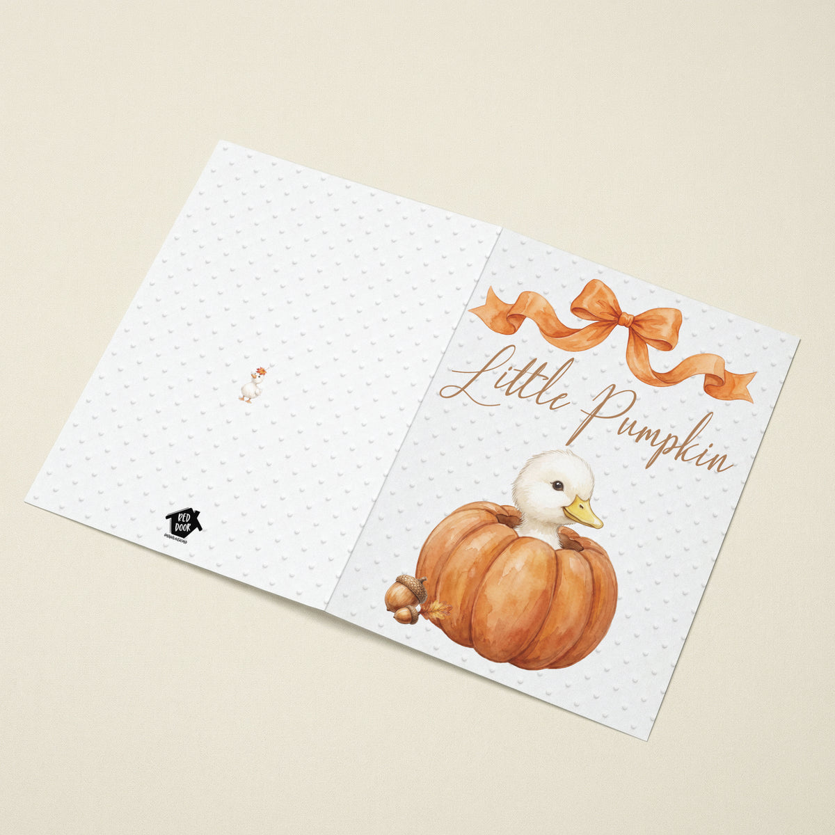 Little Pumpkin Birthday - 5x7 Single Card