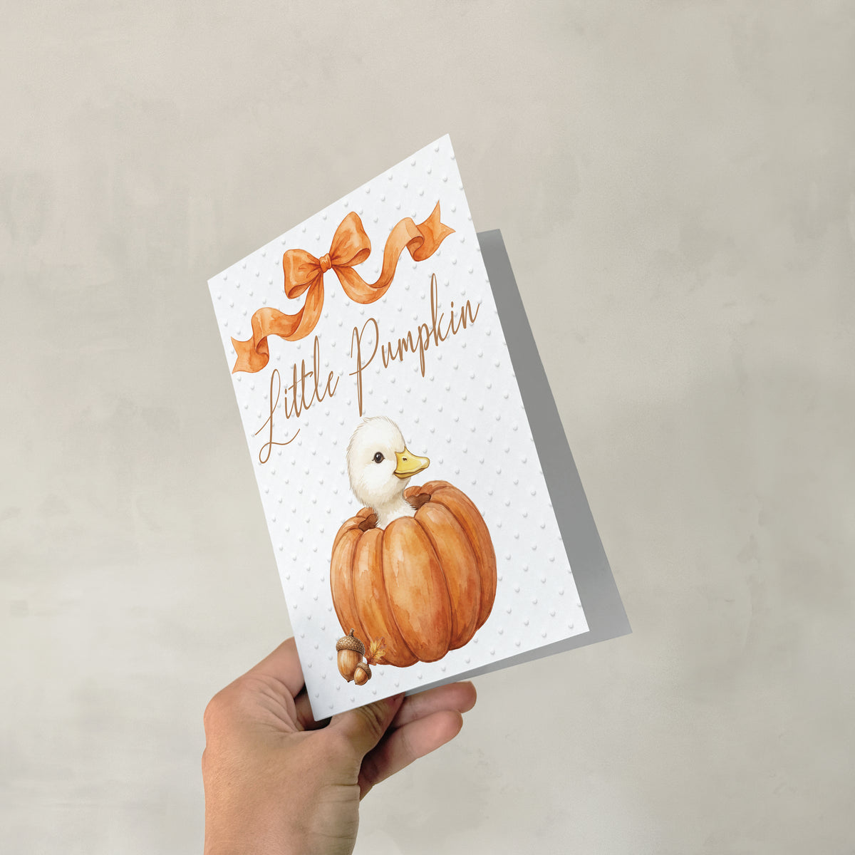 Little Pumpkin Birthday - 5x7 Single Card