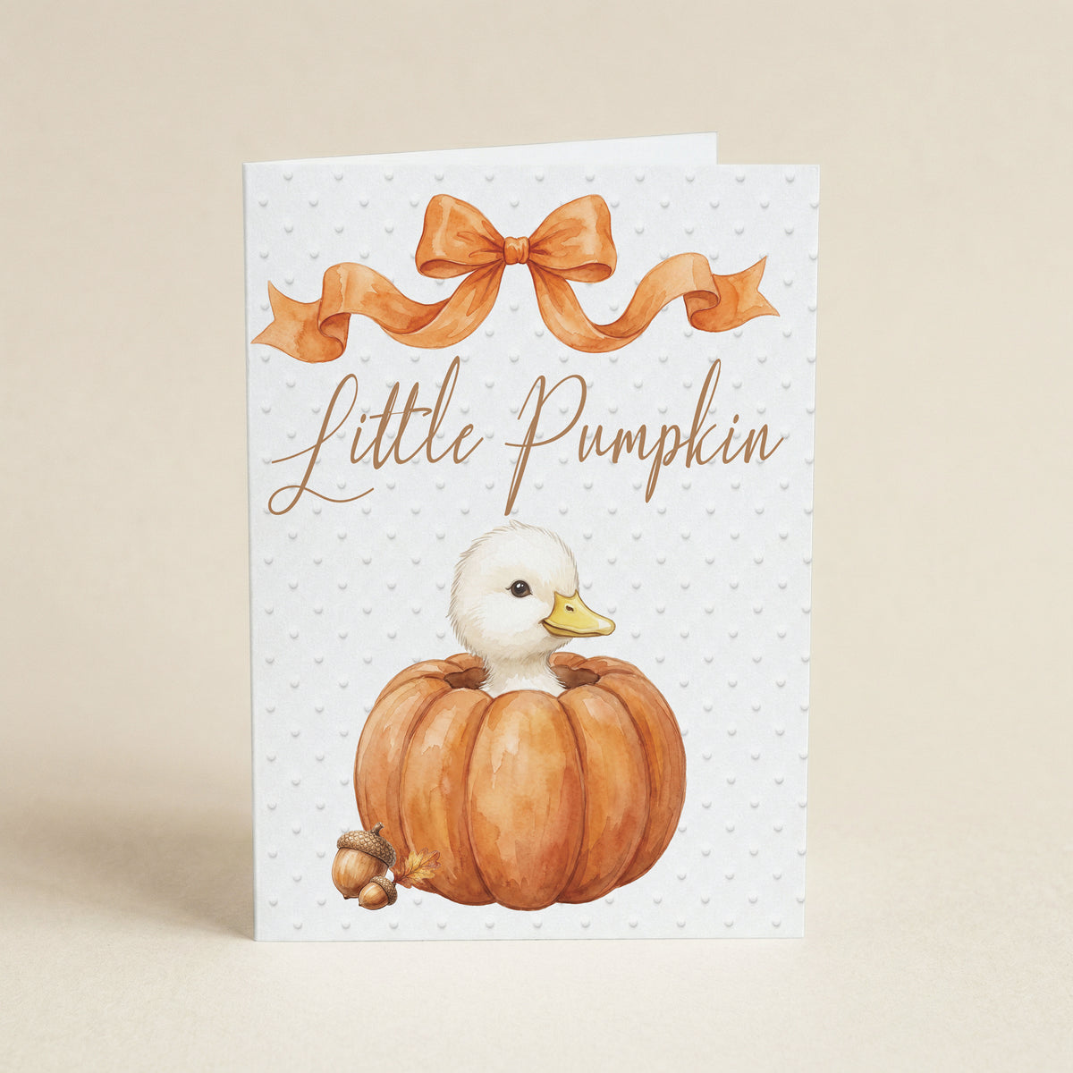 Little Pumpkin Birthday - 5x7 Single Card