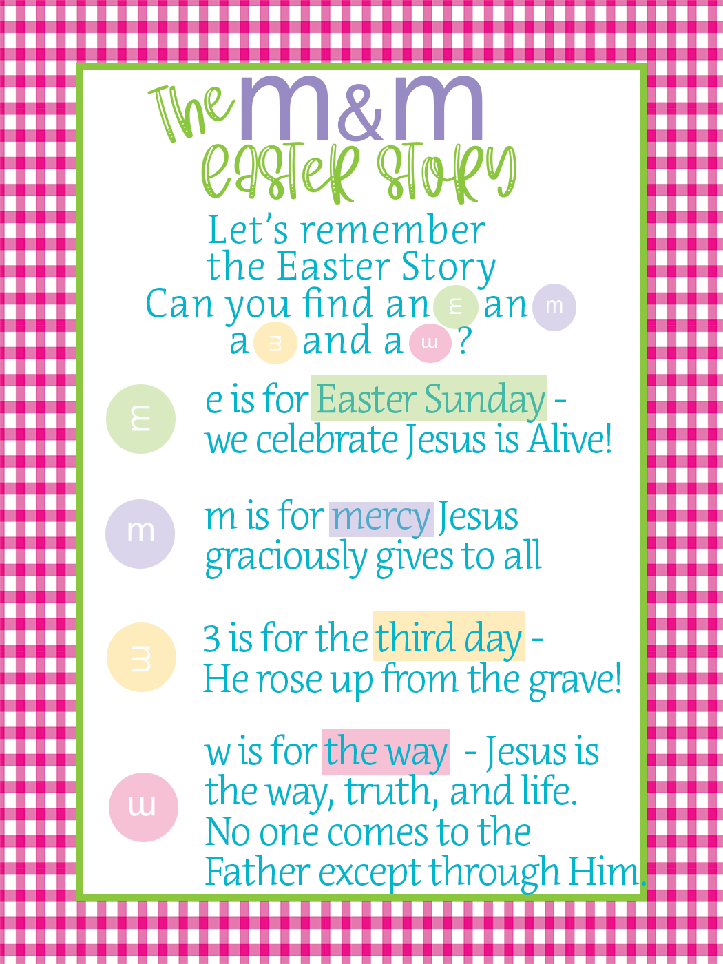 The M&M Easter Story FREE DOWNLOAD