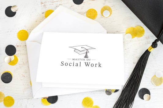 Master of Social Work - Single 5x7 Card