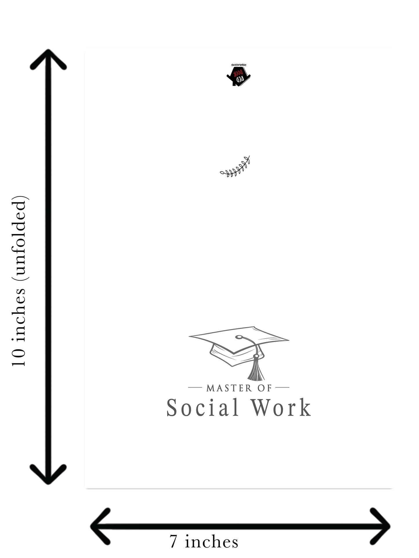 Master of Social Work - Single 5x7 Card
