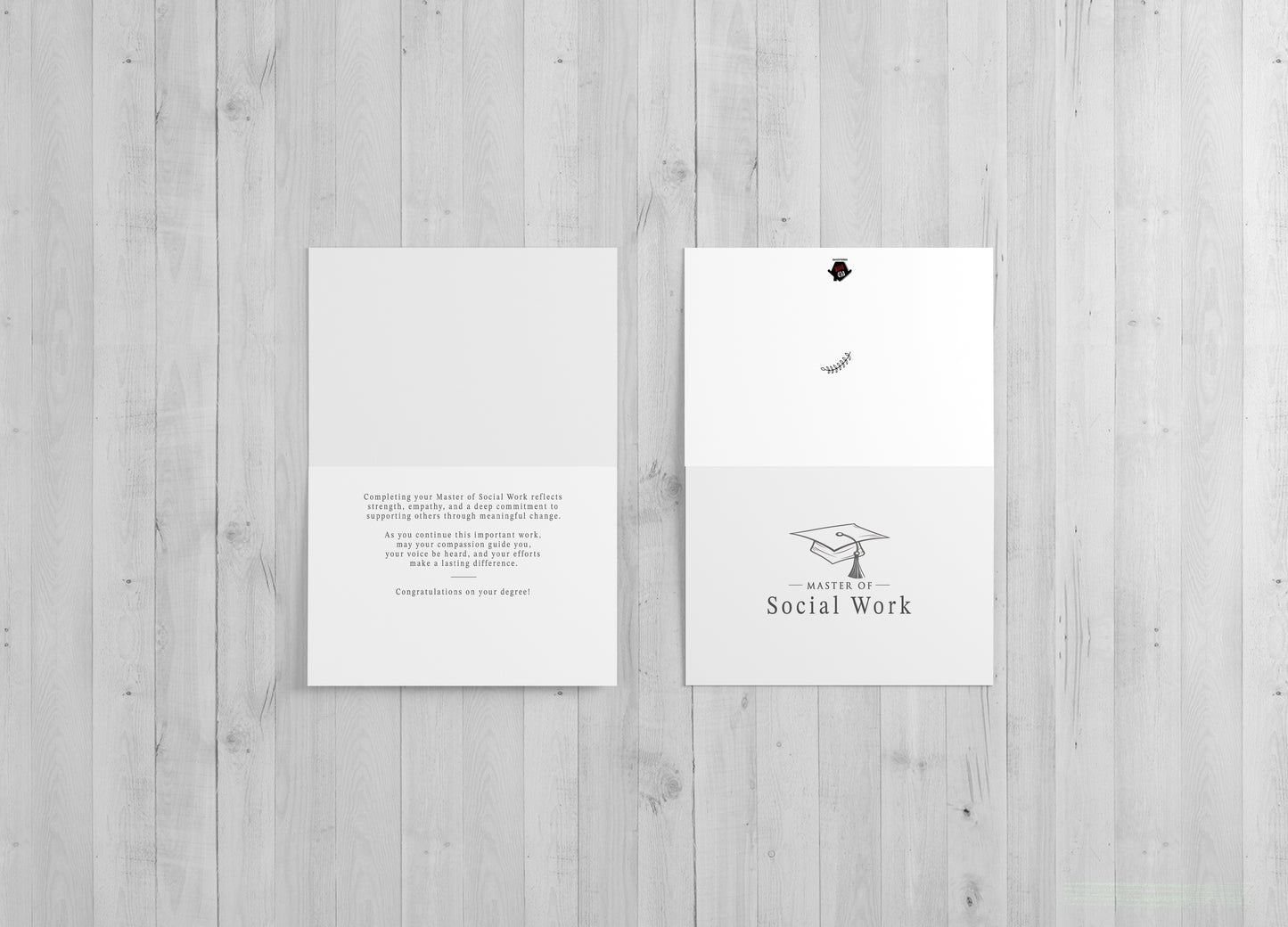 Master of Social Work - Single 5x7 Card