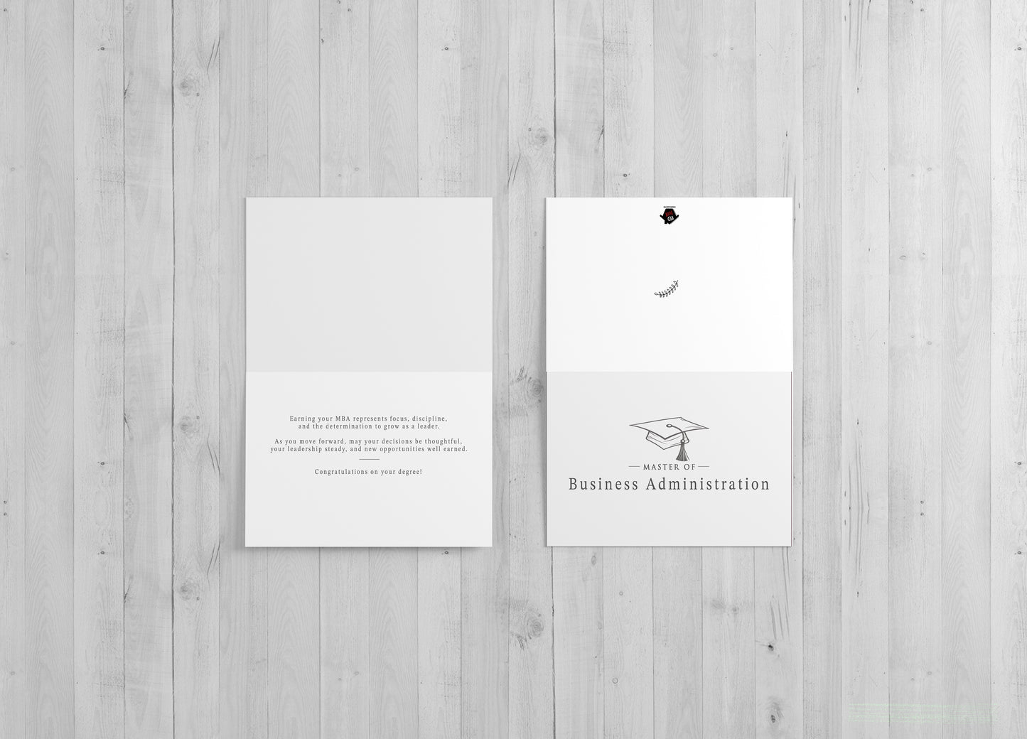 Master of Business Administration - Single 5x7 Card