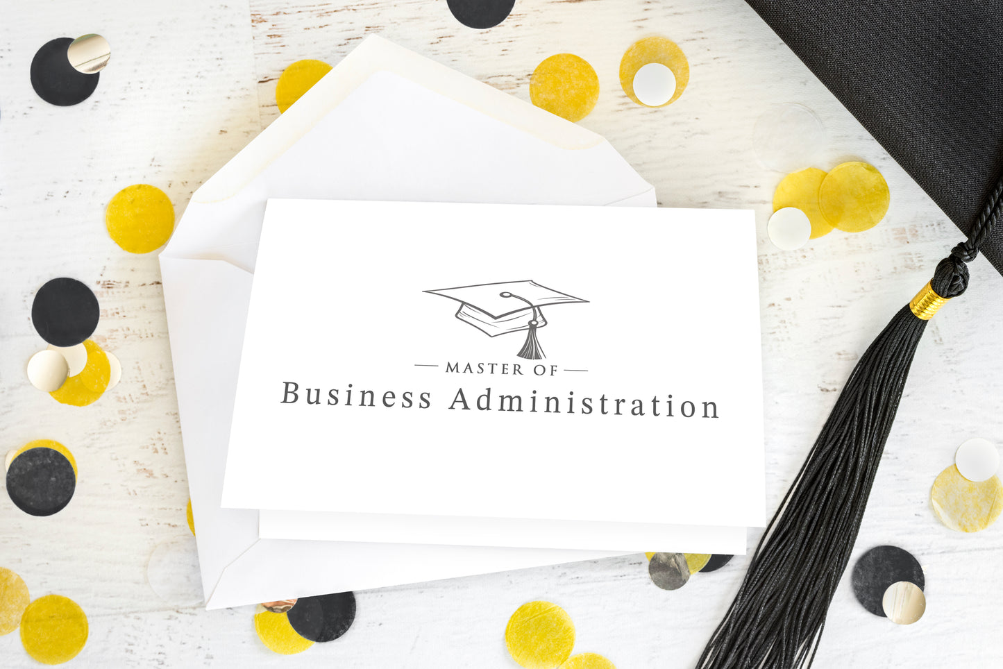 Master of Business Administration - Single 5x7 Card