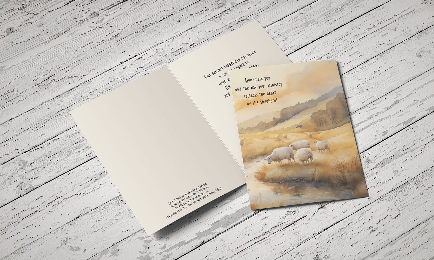 Ministry Appreciation Card - Single 5x7 Card