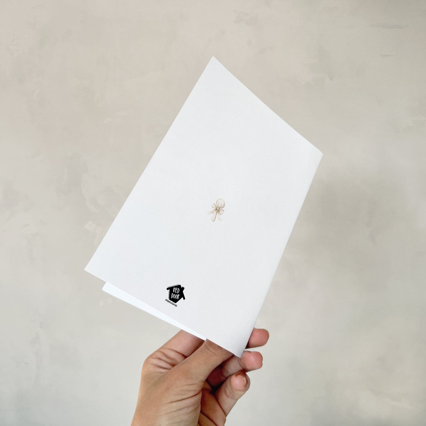 Neutral Baby Baptism - Single 5x7 Card