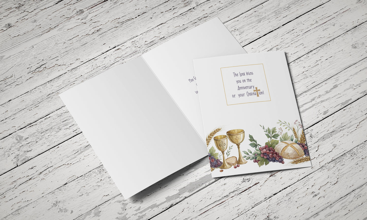 Ordination Anniversary Card - Single 5x7 Card