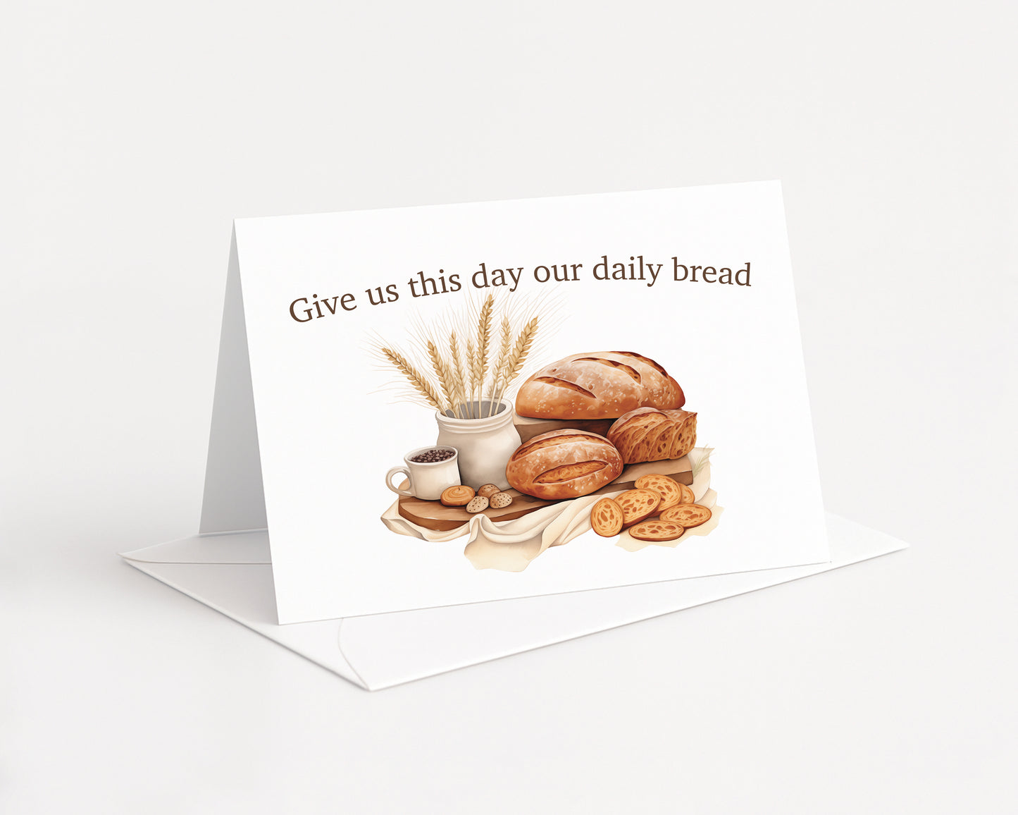 Give Us this Day Our Daily Bread - Single 5x7 Card