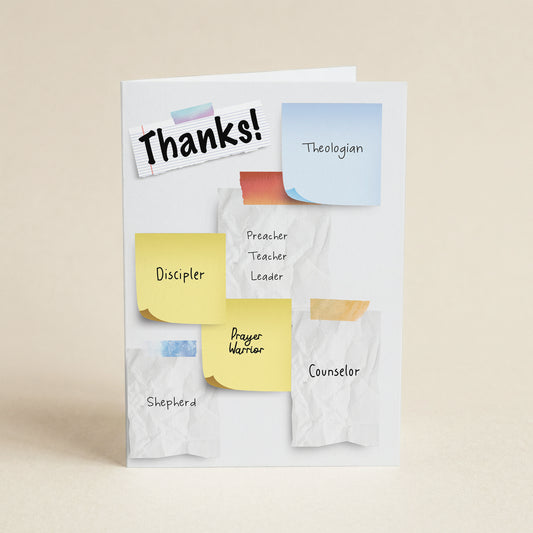 Pastor Post It - 5x7 Single Card