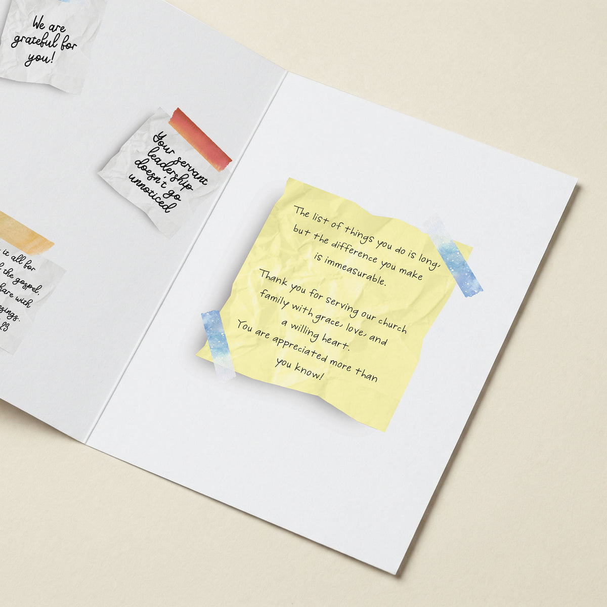 Pastor Post It - 5x7 Single Card