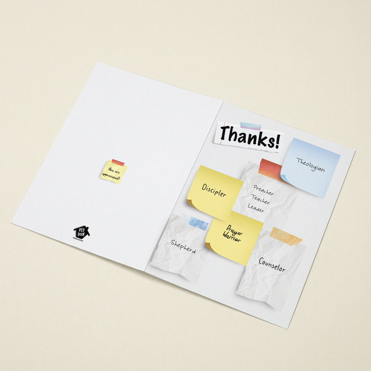 Pastor Post It - 5x7 Single Card