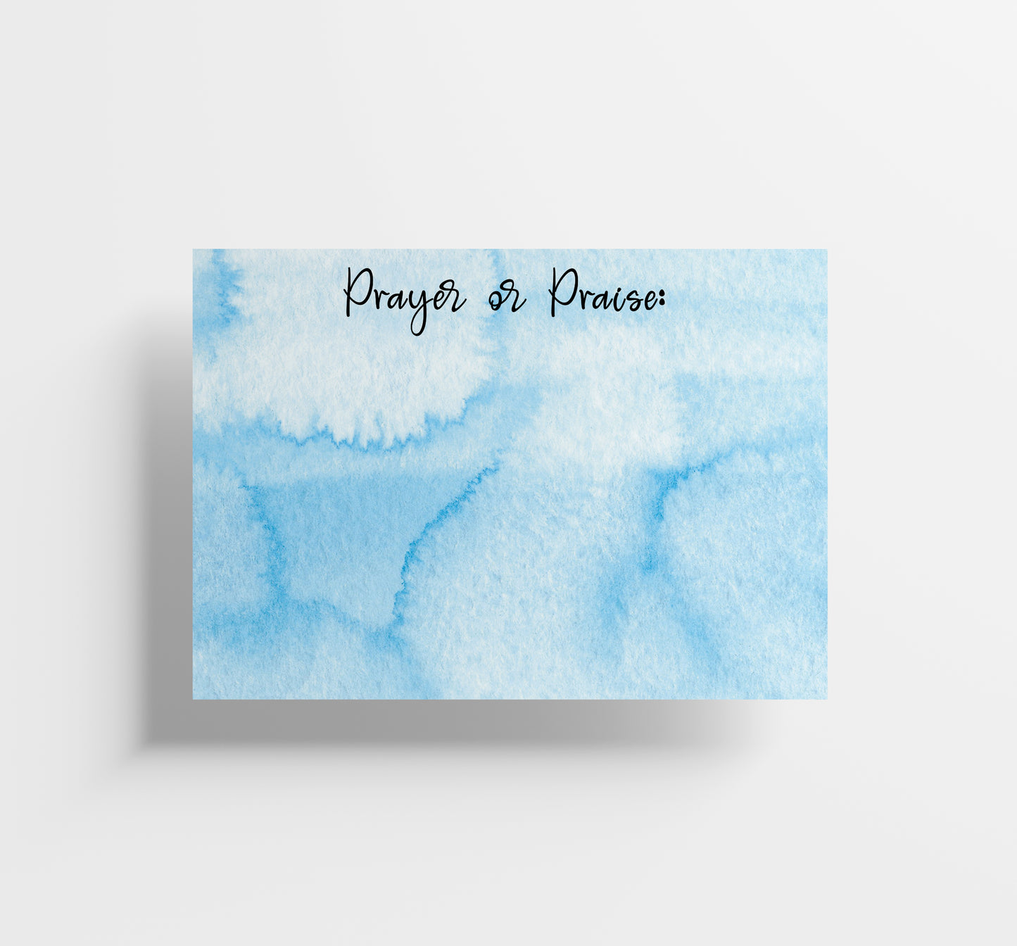 Blue Prayer and Praise Cards - set of 50