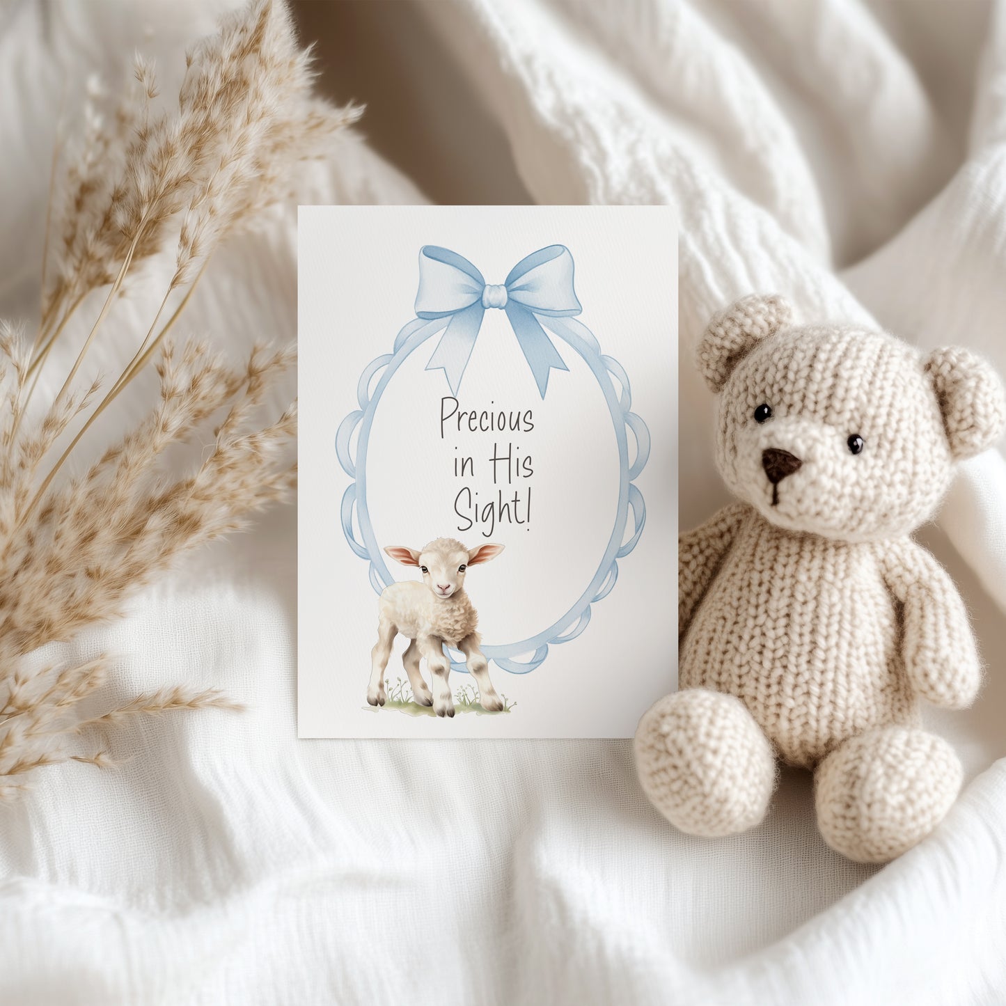 Precious in His Sight - Single 5x7 Card