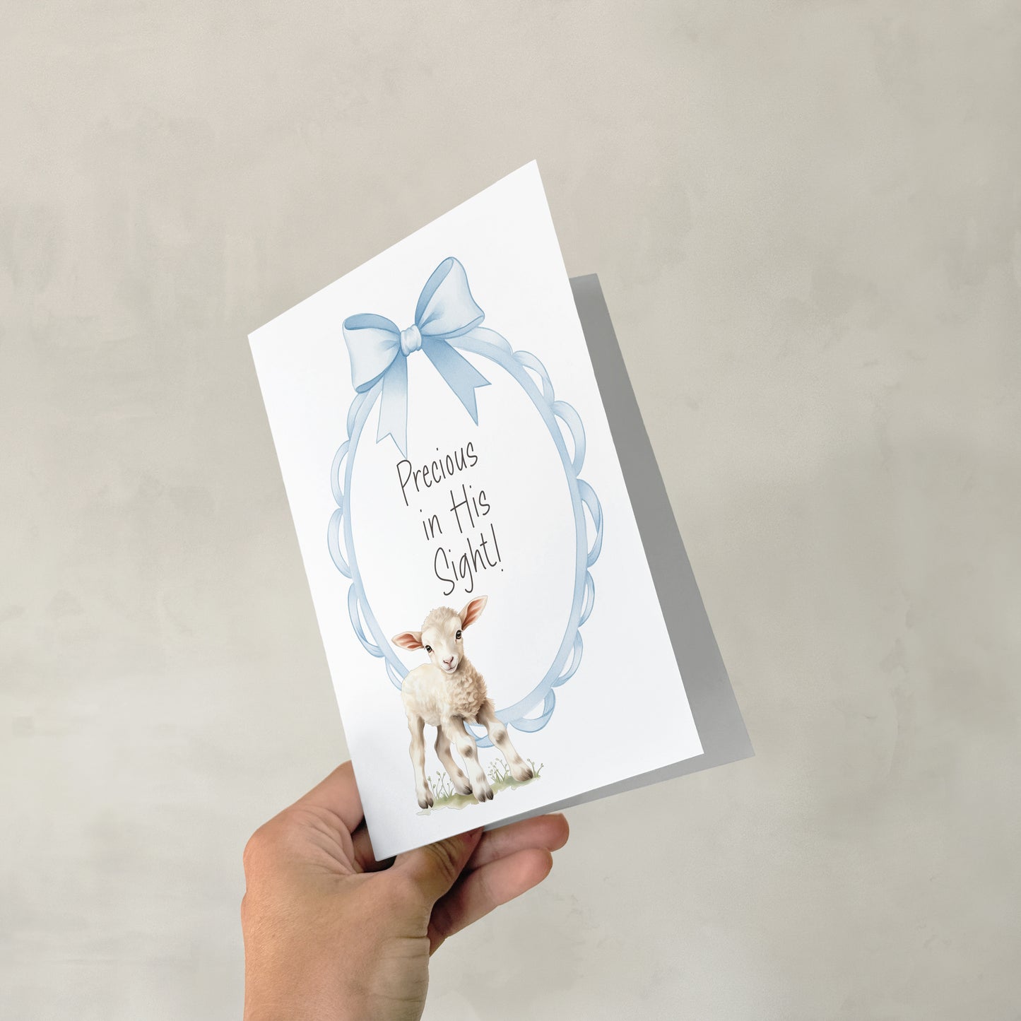 Precious in His Sight - Single 5x7 Card