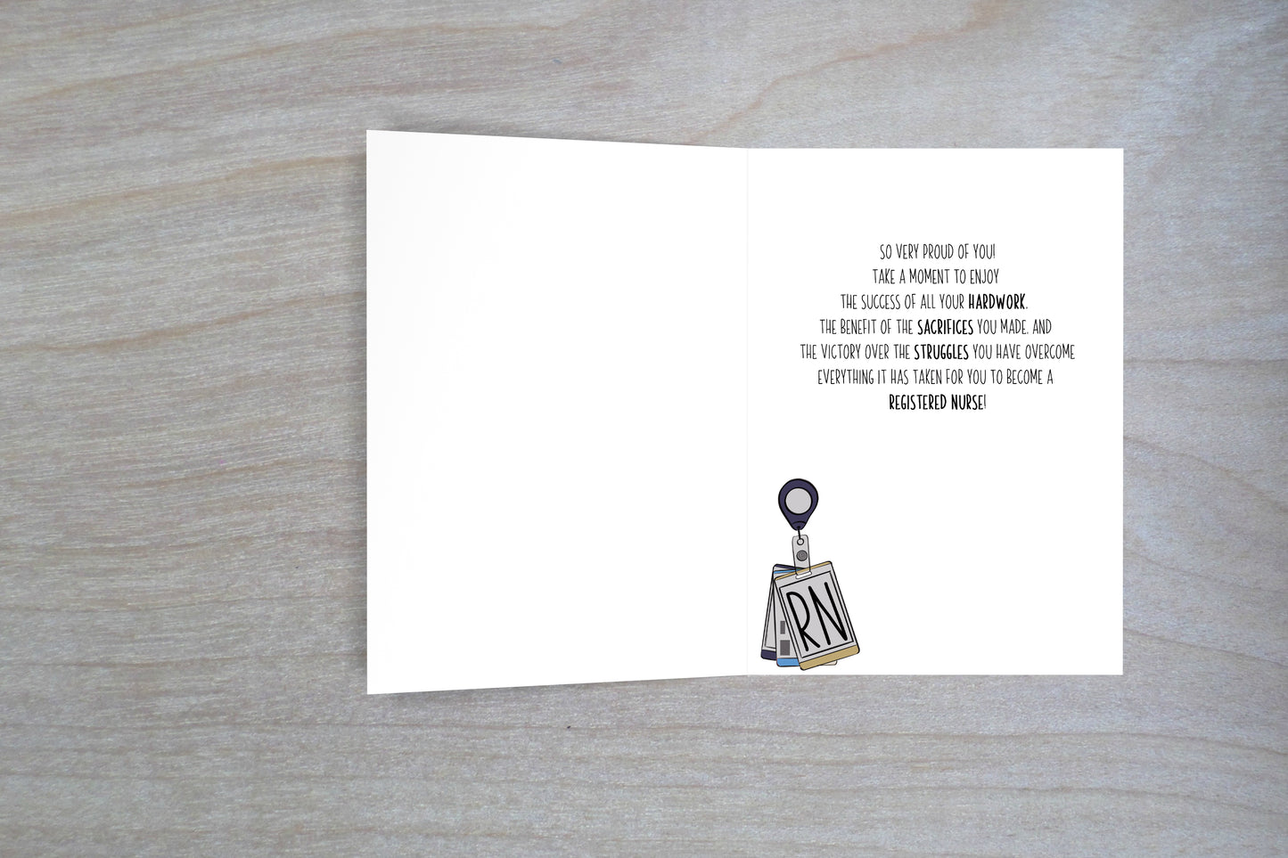 Registered Nurse - Single 5x7 Card