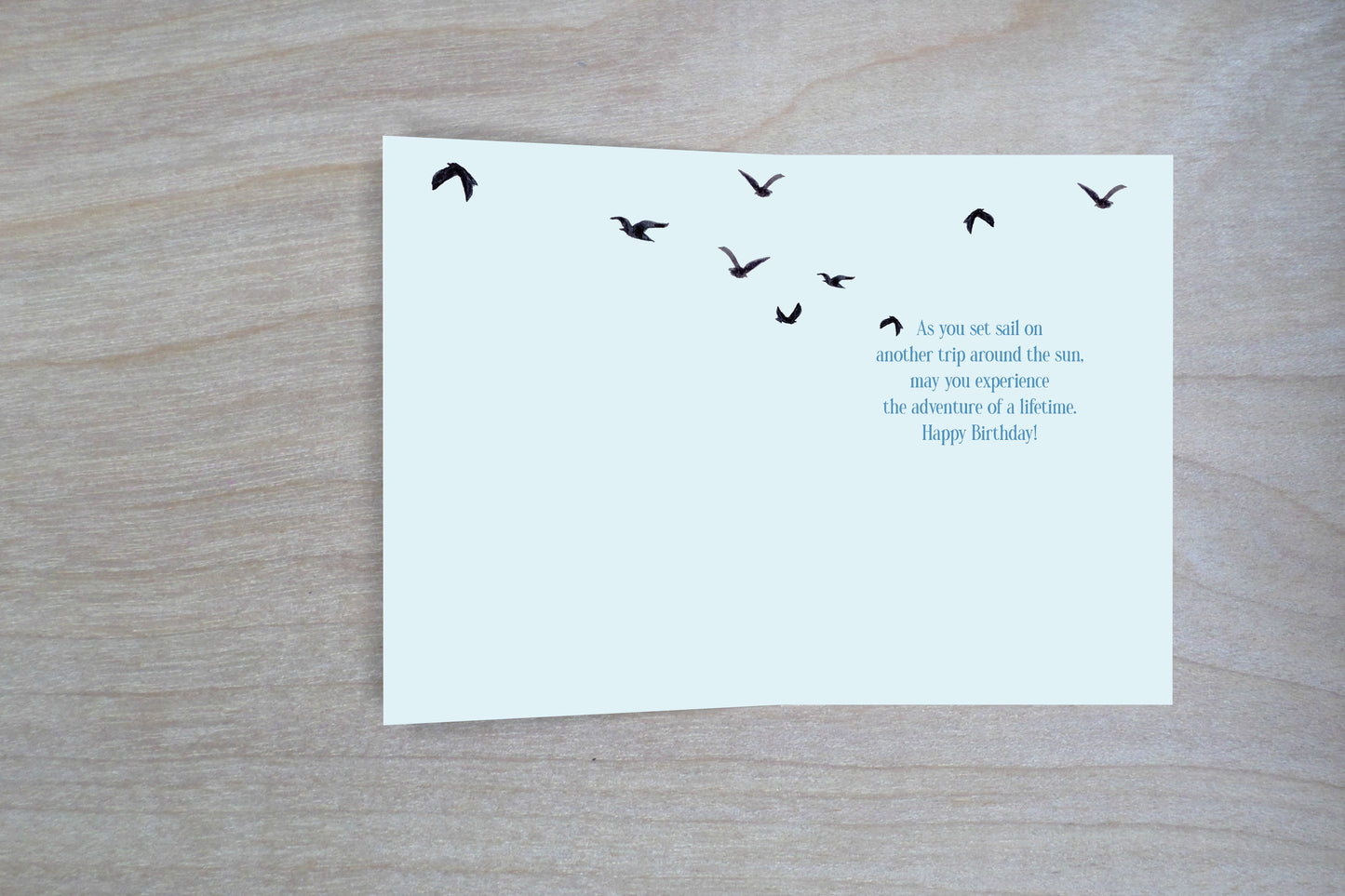 Set Sail Birthday Card - Single 5x7 Card