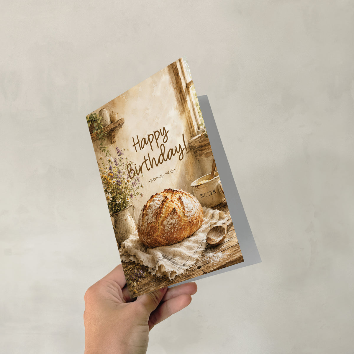 Sourdough Birthday Rise - 5x7 Single Card