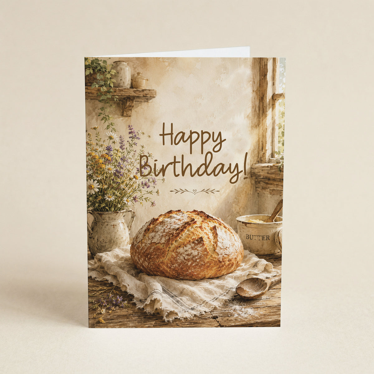 Sourdough Birthday Rise - 5x7 Single Card