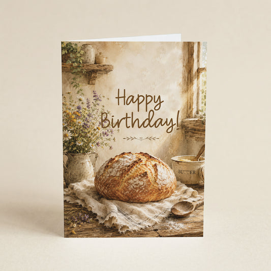 Sourdough Birthday Rise - 5x7 Single Card