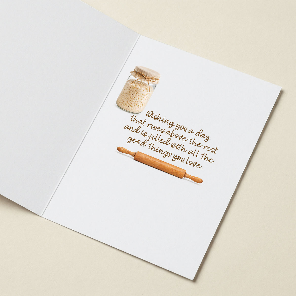 Sourdough Birthday Rise - 5x7 Single Card