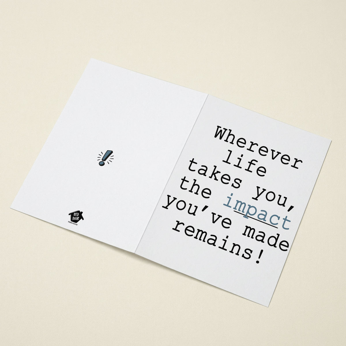 Wherever Life Takes You - 5x7 Single Card