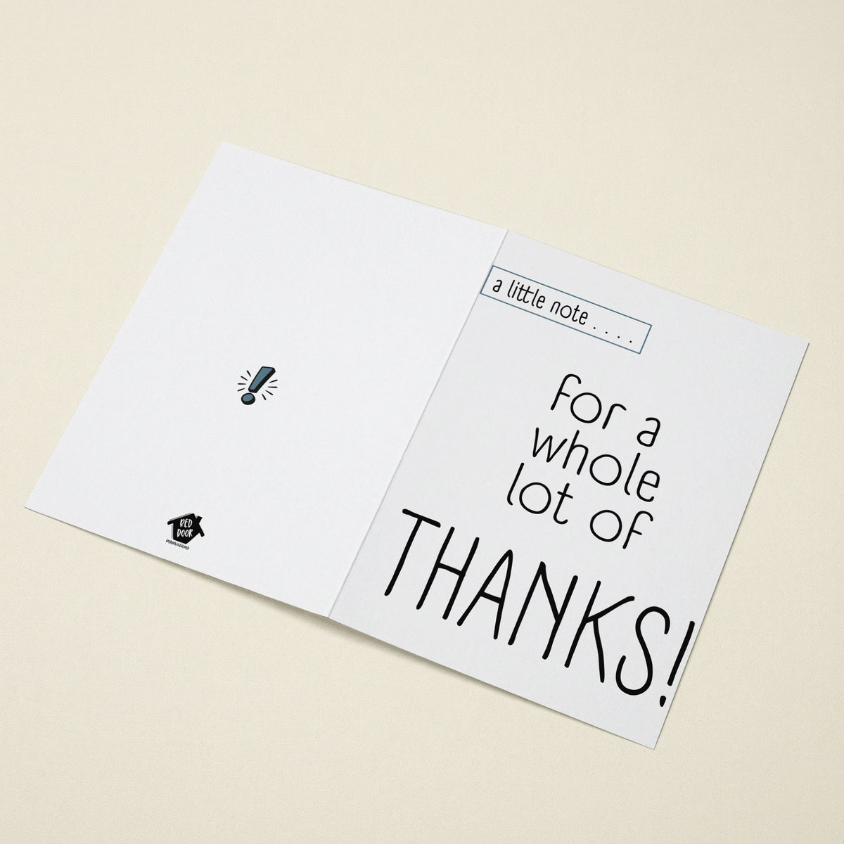 A Whole Lot of Thanks - 5x7 Single Card