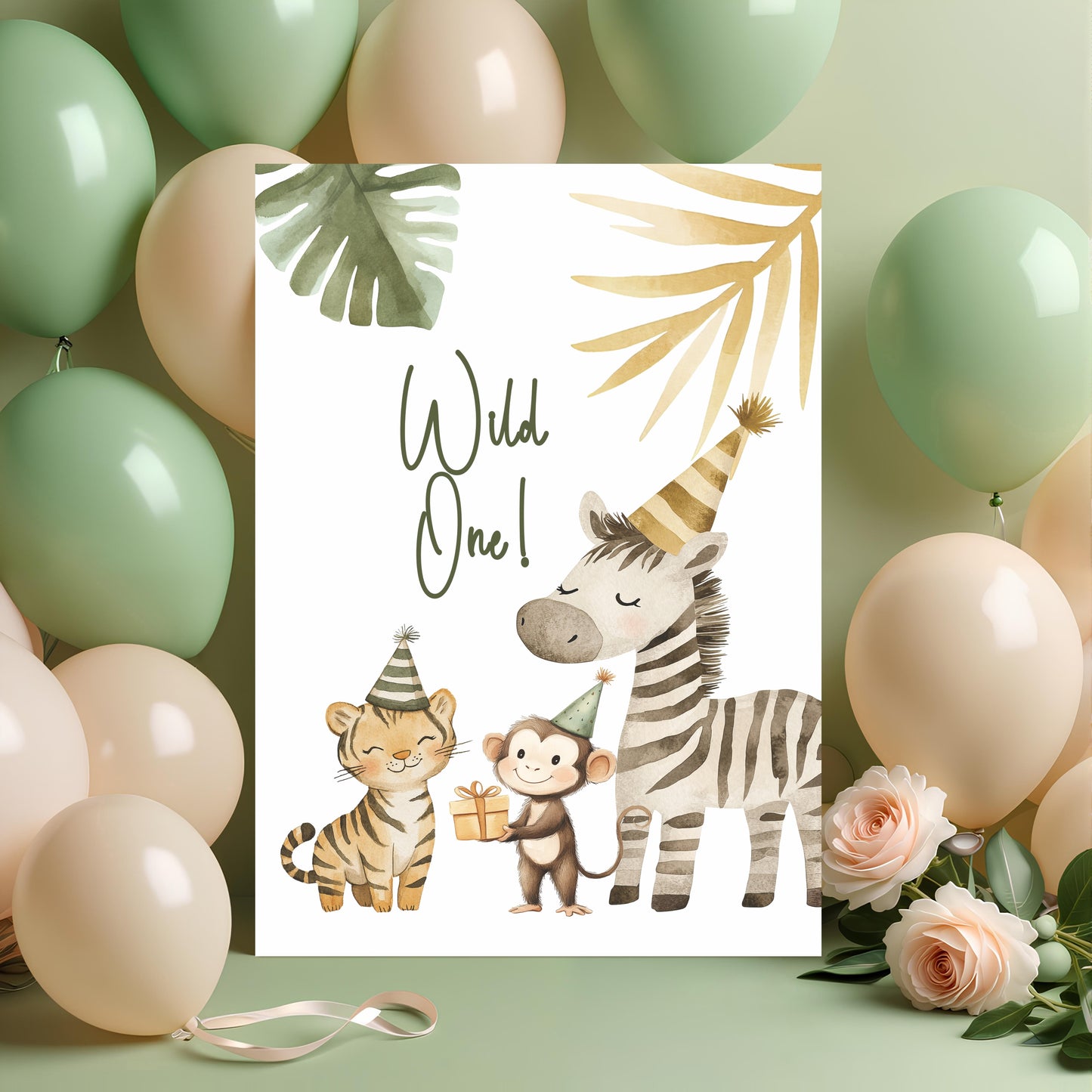 Wild One Birthday - Single 5x7 Card