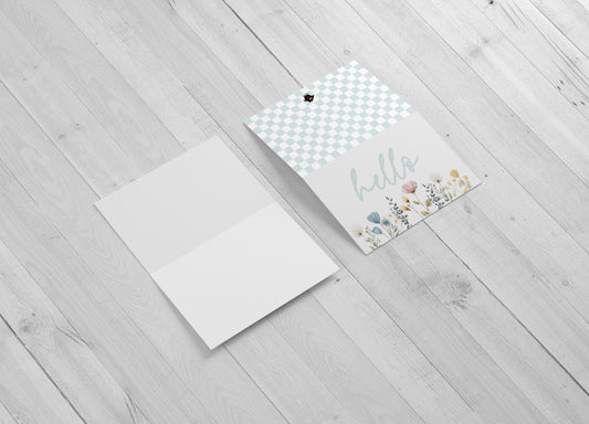 Wildflower Hello 4x6 Note Cards-10 Pack