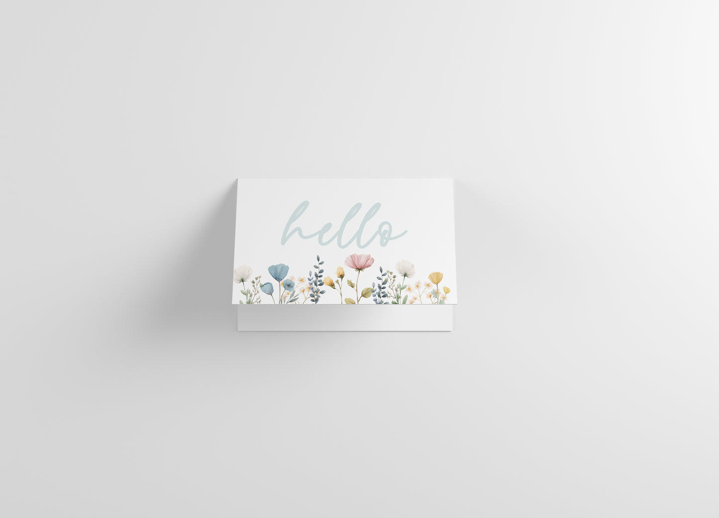 Wildflower Hello 4x6 Note Cards-10 Pack