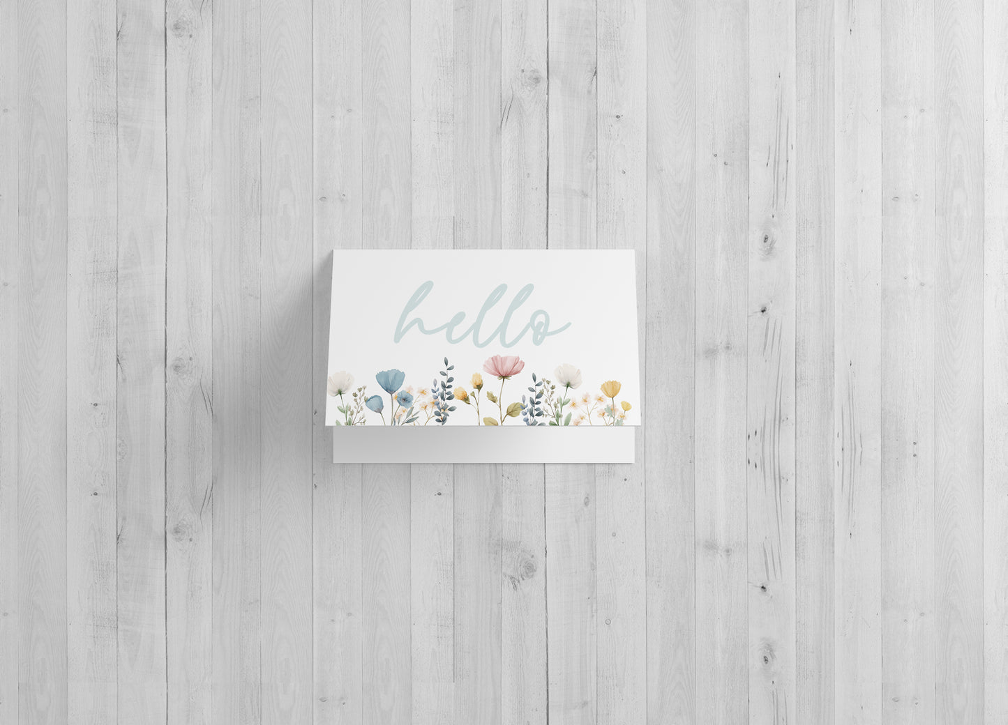 Wildflower Hello 4x6 Note Cards-10 Pack
