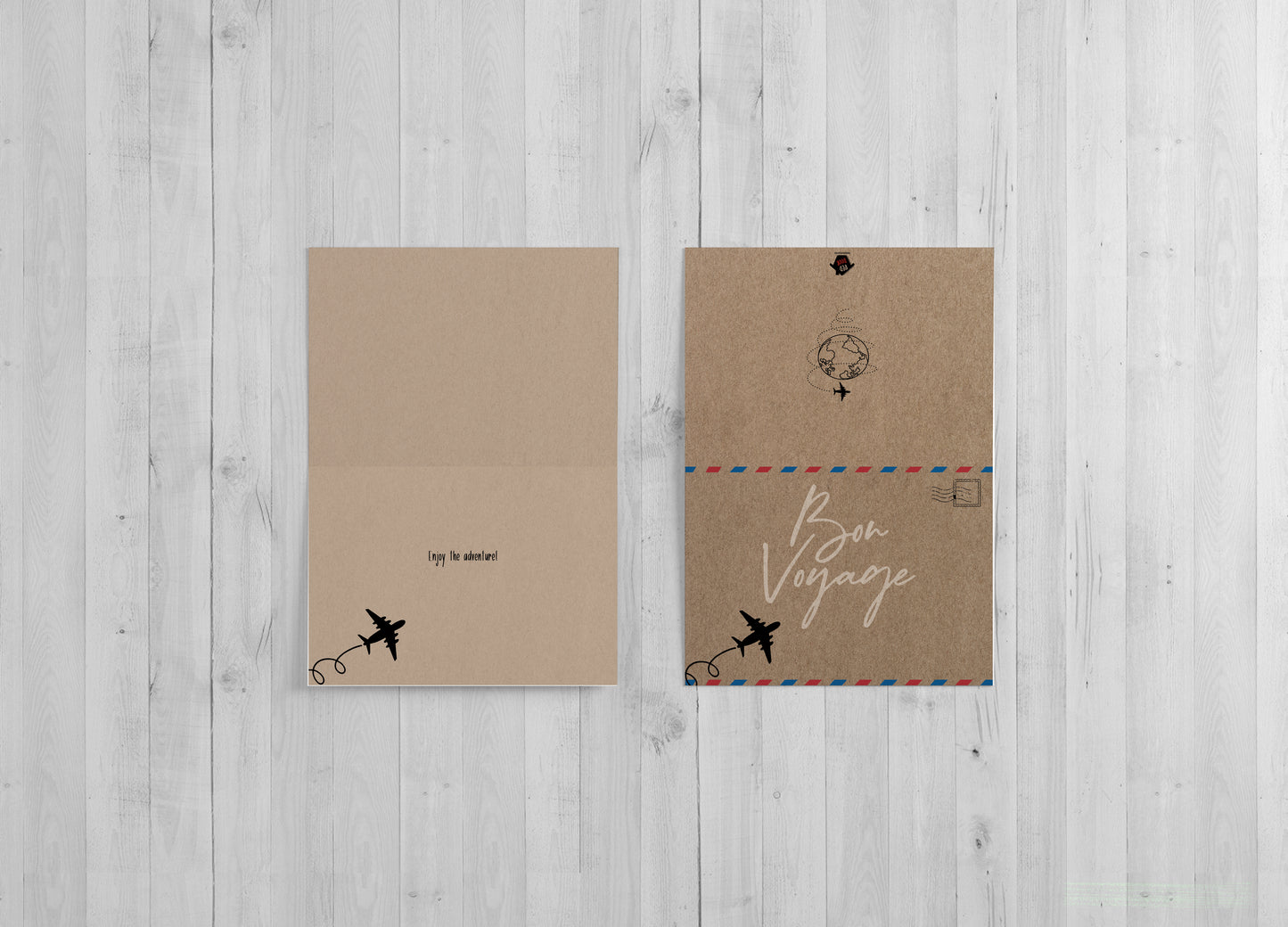 Bon Voyage Card - single card