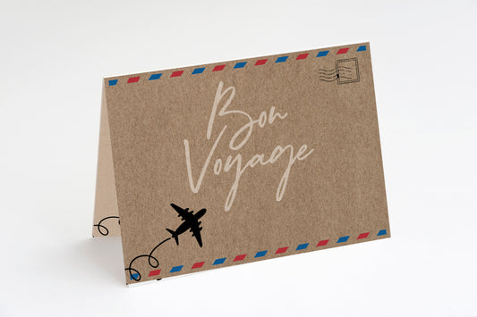 Bon Voyage Card - single card