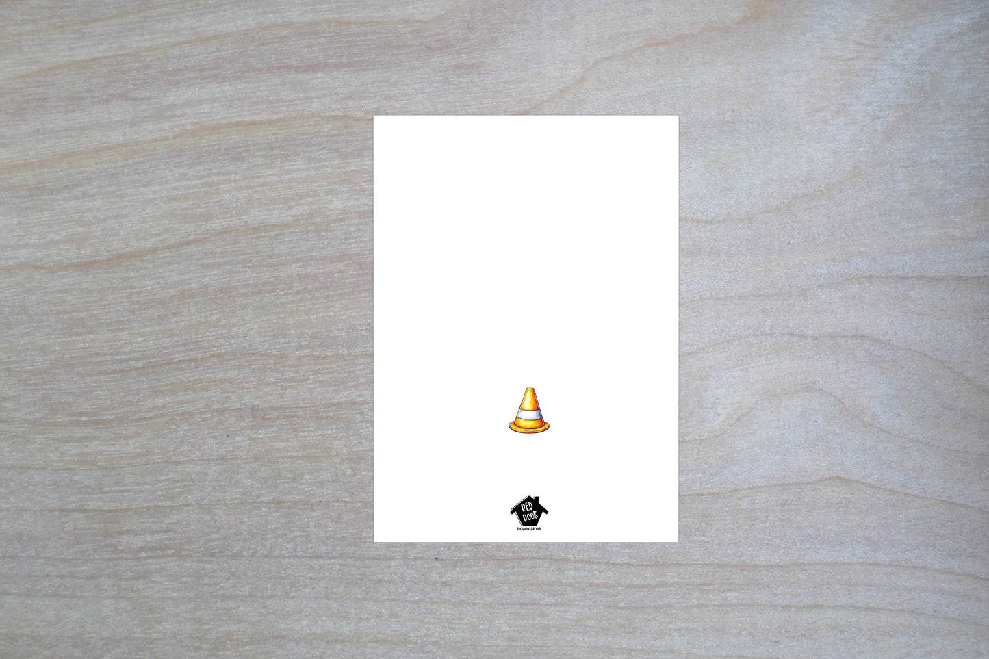 Construction 3rd Birthday - Single 5x7 Card