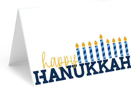 Happy Hanukkah Card - Single or 10 Pack