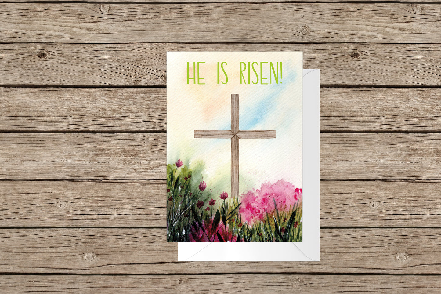 Watercolor Easter He is Risen - Included 25 cards