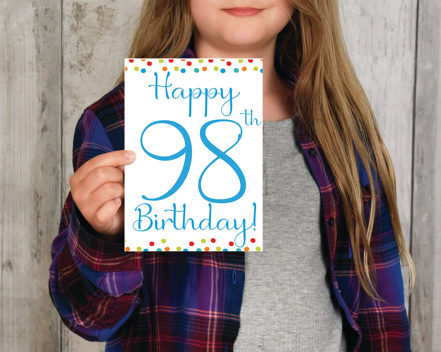 98th Birthday - Single Card