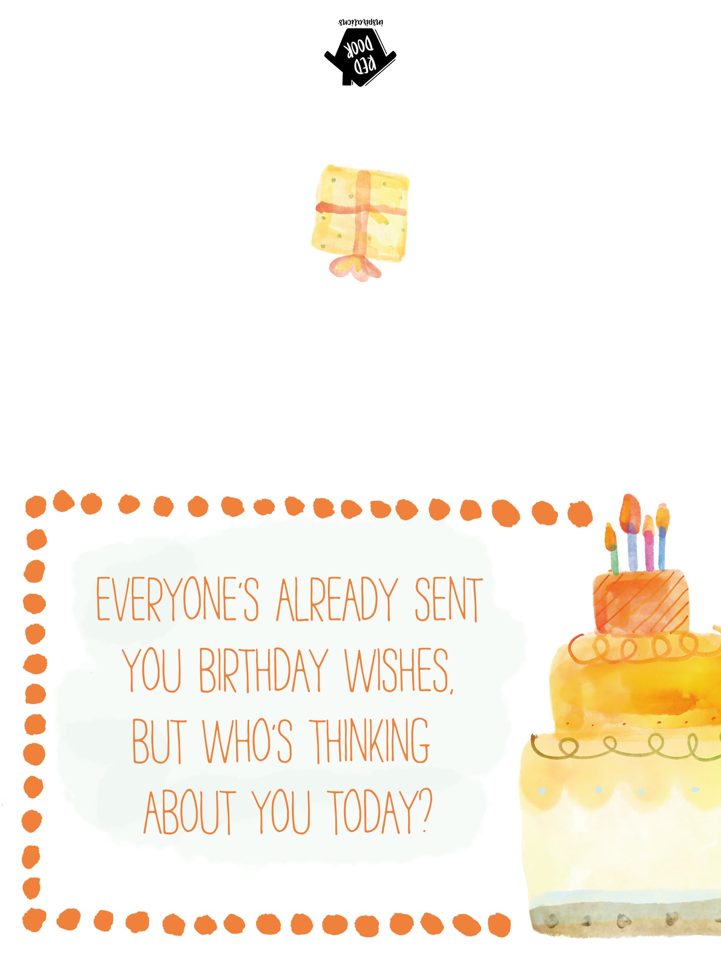 Belated Birthday Humorous - Includes 25 cards