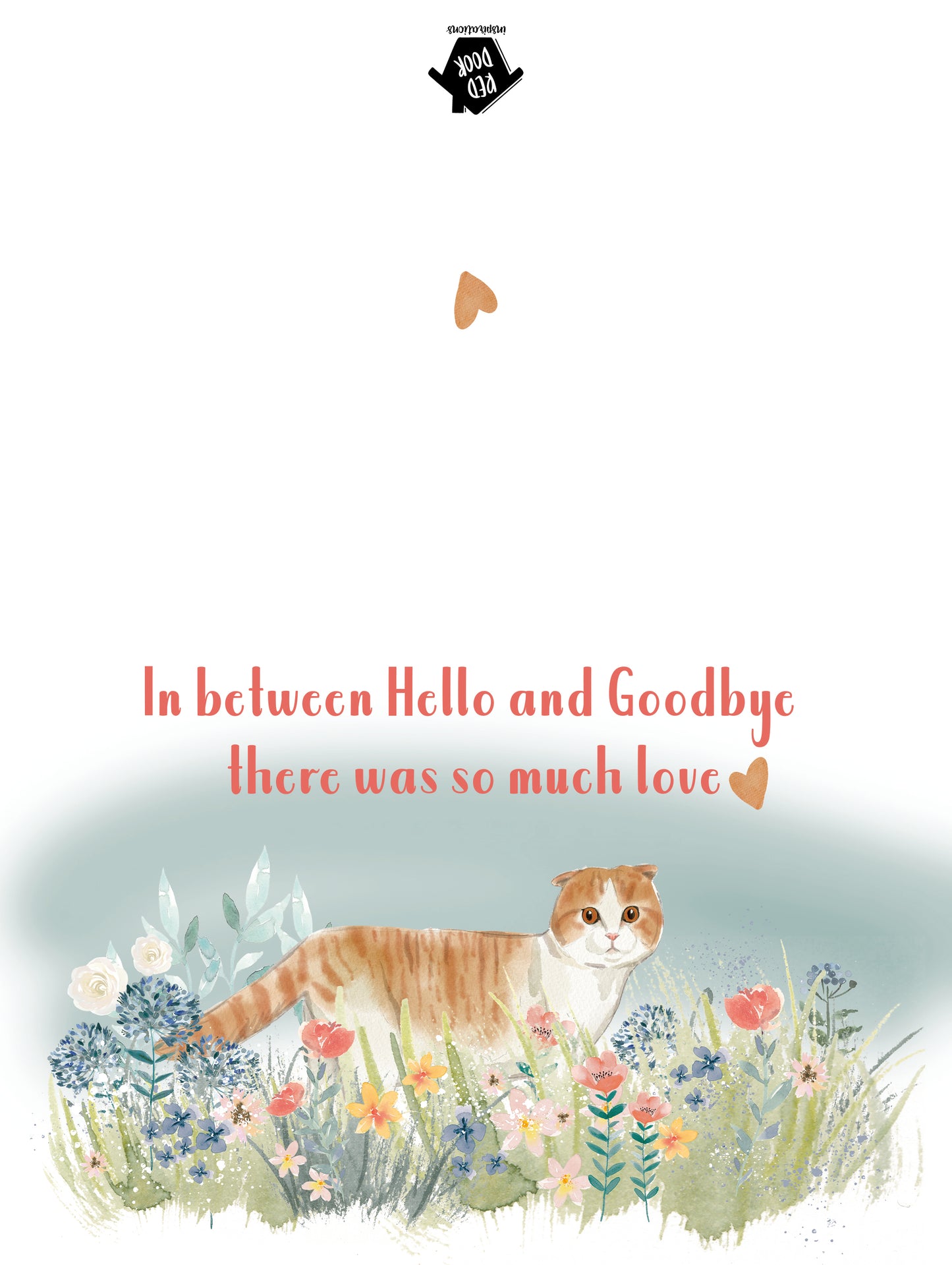 Cat Meadow Sympathy Single Card