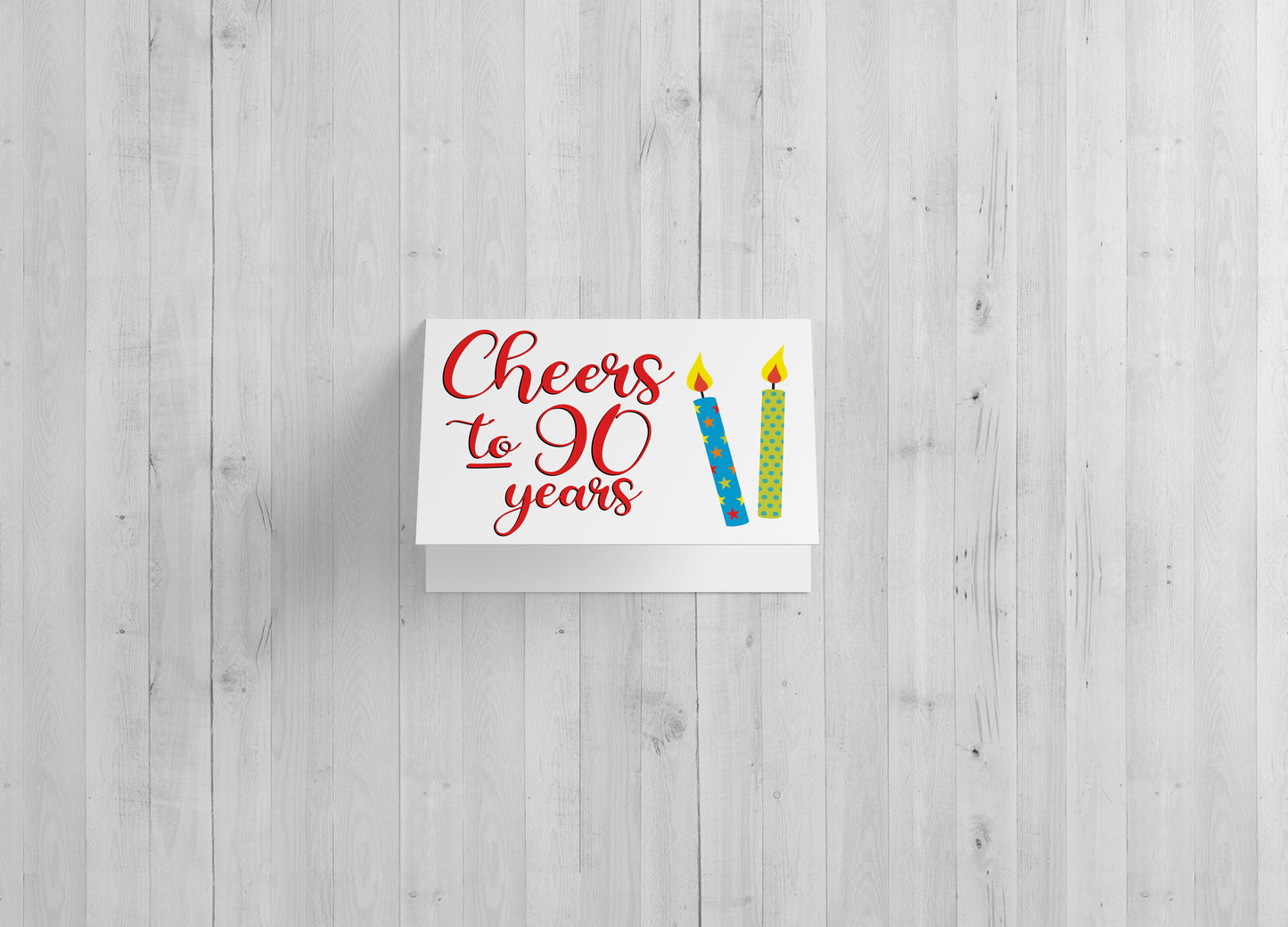 Cheers to 90 Years - Single Card