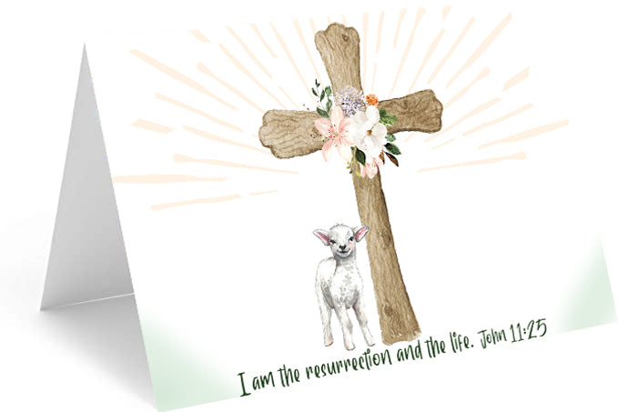 Cross Easter Card - Includes 25 cards