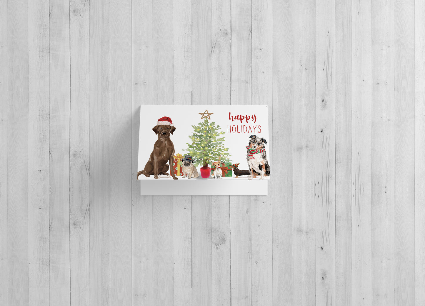 Dog Happy Holidays - Includes 25 cards