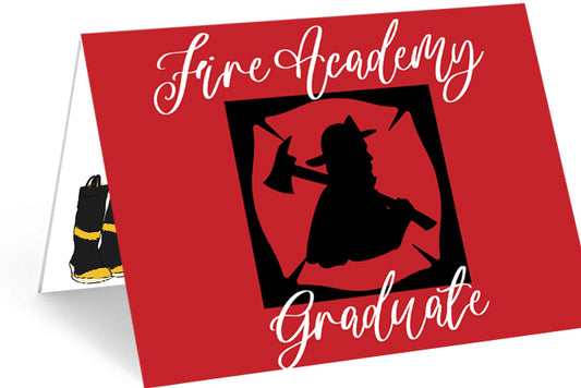 Fire Academy Graduation Card - Single Card