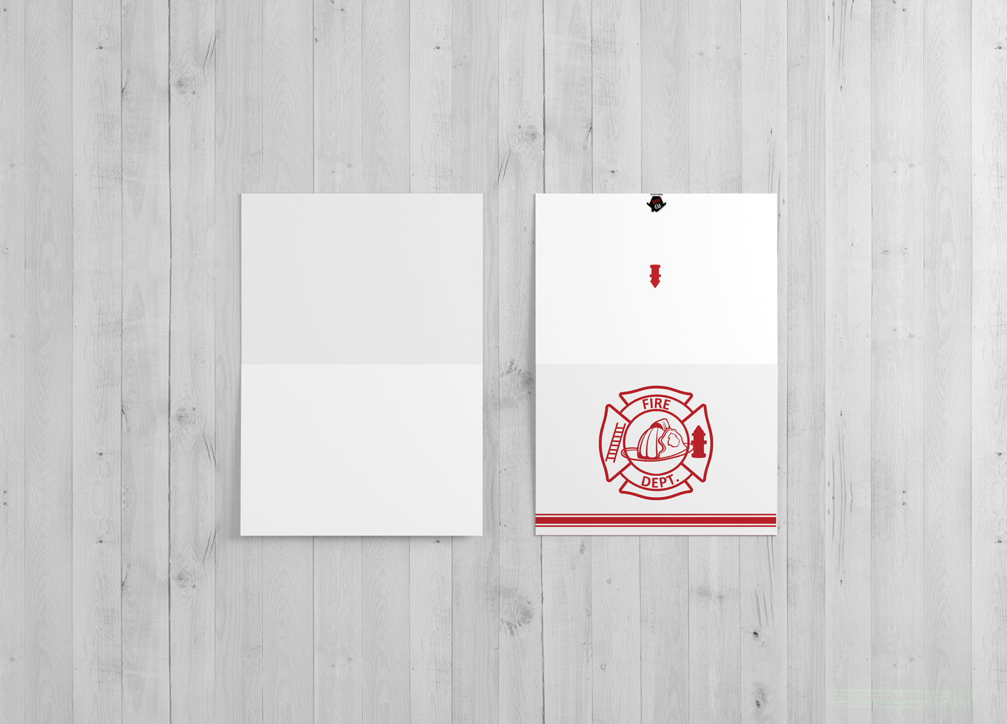Fire Department Blank Single or Set 10