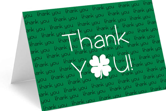Shamrock Thank You Cards - Set of 10